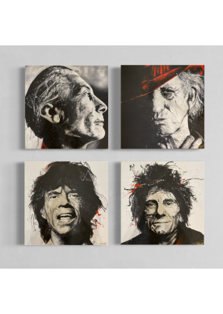 PRINT The Rolling Stones 60x60 4 ks